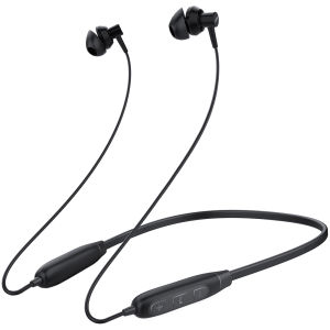 SoundMAGIC S20BT Neckband Bluetooth Headphones Wireless Earphones HiFi Stereo in Ear Headset with Microphone Lightweight Sports Earbuds IPX6 Waterproof Long Playtime Stable Connection Black