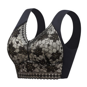 Lace push-up bra One-piece seamless large size bra Thin push-up bra Sports breathable bra