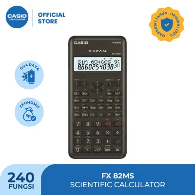 CASIO FX-82MS - Kalkulator Sekolah/Kuliah - Scientific/Saintifik - 240 fungsi