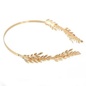 [fenggongshuode] New Retro Color Leaf Headband Headpiece Crown Tiara Headdress Goddess Greek Head Jewelry Bride Wedding Hair Accessories