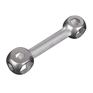 10-in-1 Bone Wrench 6-15mm Silver Multi Tool For Bike Maintenance And DIY Repairs