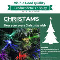 Fiber Optic Christmas Tree, Prelit Artificial Christmas Tree with Color Changing Lights and Top Star. 