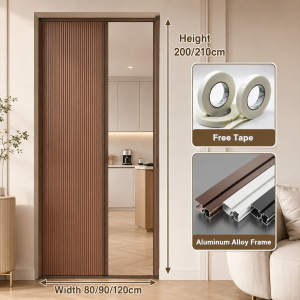 REAIM PVC Accordion Folding Door Honeycomb Sliding Door Punch-Free Formaldehyde-Free Space-Saving Door for Bathroom Kitchen Bedroom and Home