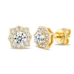 NASIA Bling D VVS Moissanite Eight-pointed Star Earring For Man Woman S925 Sterling Silver Versatile Daily Fine Ear Jewelry 2026