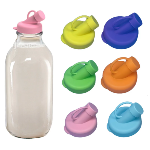 Silicone Milk Bottle Cap Leak proof Design Grade Materials Most Glass Bottles Keep Freshness Long