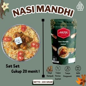 Nasi mandhi instan isi beras basmati dengan bumbu kebuli 200gram