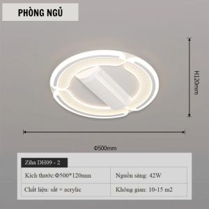 [MỚI NHẤT 2026] Quạt đèn không cánh cho trần thạch cao la phong chung cư thấp Quạt trần điều hòa phòng khách phòng ngủ