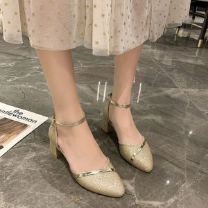 ผู้หญิงรองเท้าแตะปิดนิ้วเท้าผู้หญิงส้นแบนกลางผู้หญิงปั๊มส้นรองเท้าหนังด้านล่างนุ่มรองเท้าแม่