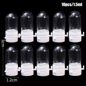 X.z. MOONLIGH 10ชิ้นขวดน้ำแบบพกพาขวดแก้วขนาดเล็กใสพกพาสะดวกน่ารักกันรั่วง่ายต่อการพกพาเหมาะสำหรับของจำเป็นขนาดเล็ก