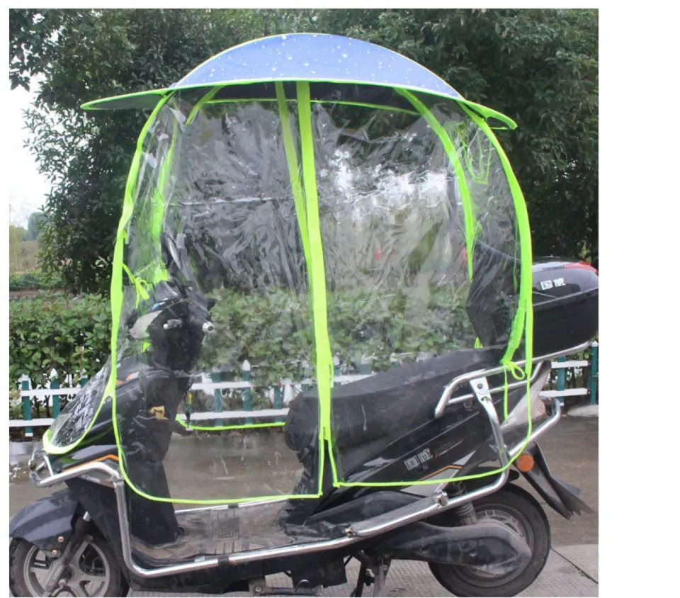 E-Bike Motorcycle Canopy Umbrella Full Cover Shield Foldable