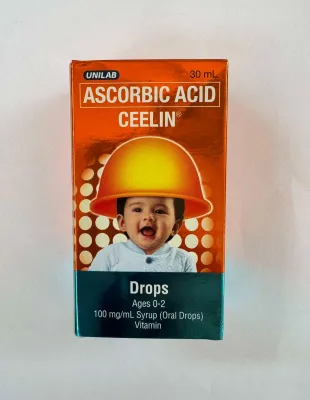 Ceelin Ascorbic Acid Syrup (Ages 0-12 ) 100mg/ml