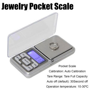 (VARIATION) Electronic Jewelry Pocket Weighing Scale/ (Silver)