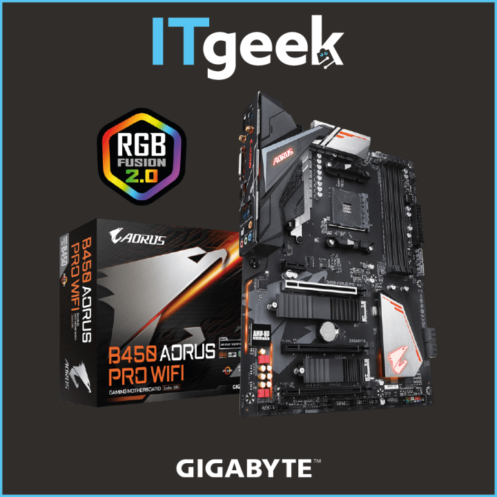 Gigabyte B450 Motherboard B450 Aorus Pro Wifi Ram GIGABYTE B450
