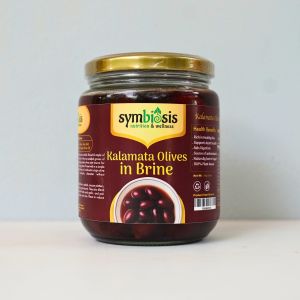 SYMBIOSIS | Kalamata Olives In Brine มะกอกคาลามาตาในน้ำเกลือ 500g