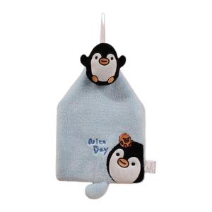 ผ้าเช็ดมือโพลีเอสเตอร์รูปสัตว์น่ารักสำหรับแห้งเร็วผ้าล้างมือนุ่มและดูดซับได้ดีสำหรับใช้ในทุกวัน