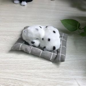 FWFHTP Trang trí nhà cửa Chó Ngủ Ngon Nghe Vang Đồ trang trí ô tô Vải nhung mềm mại Búp bê hình chú chó đang ngủ. Dễ thương Đồ chơi cho chó sủa Xe hơi