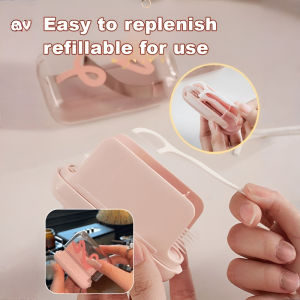 Flosser Mini Dental Groove Dustproof Auto Eject Fashion Items Cycle Addition Portable Stylish and Energetic