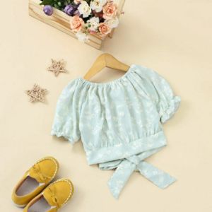 Baju Anak Sabrina Crop Top Pakaian Anak Perempuan