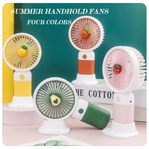 KIPAS ANGIN MINI GENGGAM Cute Kipas Lipat PORTABLE Mini Fan Lucu Mungil Simple Buah