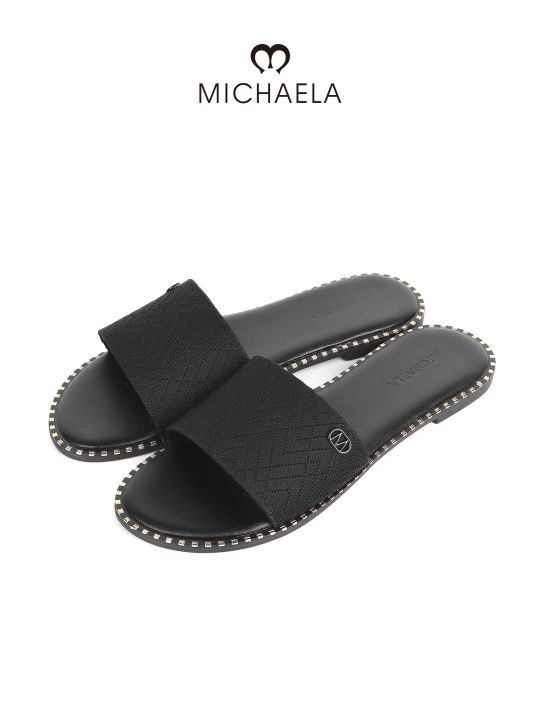 MICHAELA Knitted Flat Sandals Soft Cushion Breathable Open Toe