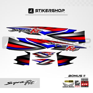 stiker striping supra fit lama - wave - grafis variasi 002