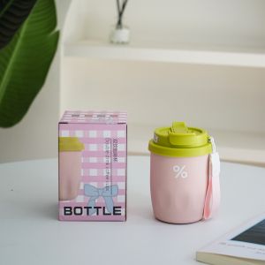 Bình giữ nhiệt hình ngôi sao đẹp mắt cốc cà phê hai kiểu uống cốc có ống hút dùng trên xe tiện lợi mang theo nhỏ gọn bỏ túi cốc cá nhân.