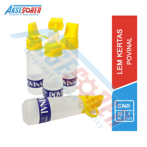 Lem Cair Bening Super Kuat Povinal [22 ML] / Lem Bening / Lem Glue Kecil / Lem Kertas Bening / Lem Cair Bening / Lem Povinal Untuk Slime / Lem Super / Lem Perekat Kertas / Lem Popinal / Lempovinal / Lem Vovinal / Lem Povinal Murah
