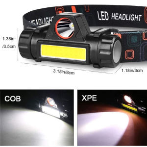 Lampu Senter Kepala LED Dapat Di Charge Plus Magnet Super Terang Murah CAMPING MANCING TREKING HIKING