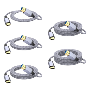 USB3.0 Loại B Để Loại C Cáp Interferences Kháng Shielded Nylon Dây Cho Reliabled truyền dữ liệu Máy In Máy Quét