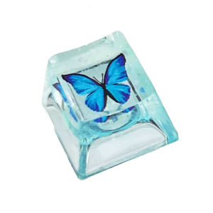 Resin Butterfly Keycap OEM Profile Ergonomic Keycap For Mechanical Keyboards