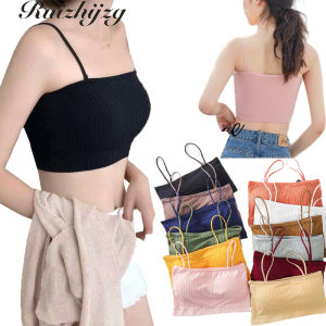 Ruizhijzg Women Teen Girl Bra With Removable Pad Underwear without steel ring Female Ladies Push-up Wireless Bra