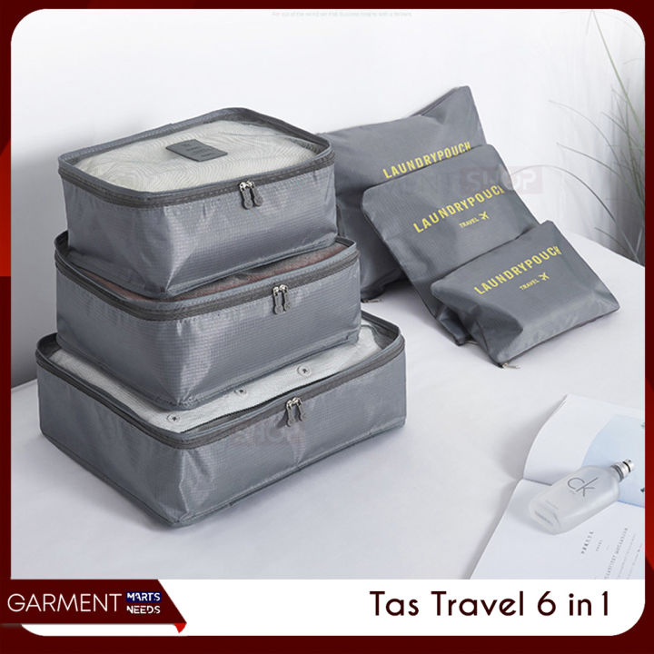 Travel Bag in Luggage Storage Set Organizer Tas Koper Travel