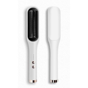 Negative ion hair straightener lazy curling iron