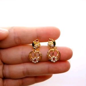 Subang Gantung Skru Design Indian Emas 916 Yon Hing