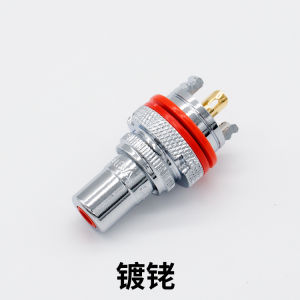 ▶PURELINE ตัวเชื่อมต่อเสียง RCA หัวเชื่อมปลั๊กไฮไฟปลั๊กตัวเมียตัวเครื่องสำหรับการเชื่อมต่อปลั๊กทองแดงแจ็คทองแดงชุบโรเดียม