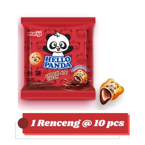 Hello Panda Cookies isi 10 x 10 GR Milk Coklat Strawberry Cookies and Cream Caramel Doubel Choco Susu Cemilan Ringan Anak