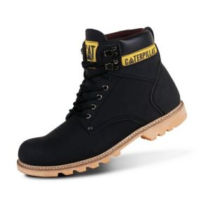 {BISA COD} Sepatu Caterpillar Holton Sepatu Safety Boots Ujung Besi Fashion Pria Bikers Turing Outdoor