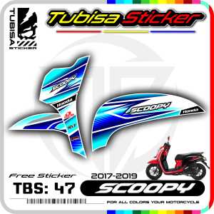 Sticker Striping Variasi Scoopy New 2017/2020 - Decal Stiker Variasi Motor Scoopy New. TBS.47