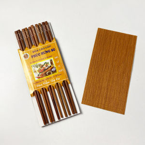 Bộ 10 đôi đũa gỗ cẩm xà cừ cao cấp vân gỗ sắc nétđũa được làm từ gỗ tự nhiên không sơn tẩm màu độc hại