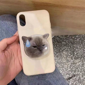 Raimondo Gambar Hewan Tempat Ponsel Lem Menjatuhkan Sketsa Kepala Kucing Braket Kantung Udara Ponsel