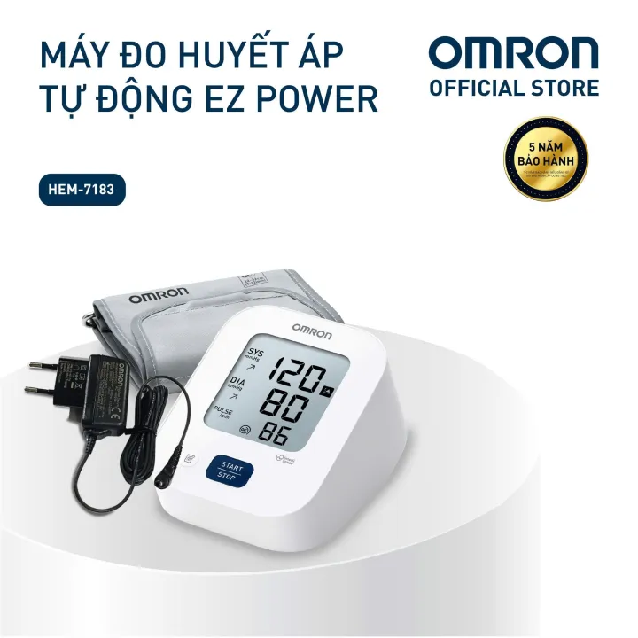 Máy Đo Huyết Áp OMRON EZ Power HEM-7183-CAP - Bảo hành 5 năm