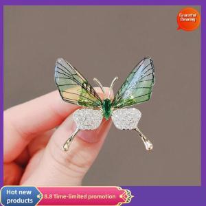 Graceful Explosion-proof Butterfly Brooch Insect Corsage Womens Accessory Acrylic Transparent Wings High-grade Clothing Pin