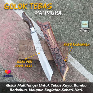 Golok Kebun Patimura 30cm Serbaguna Golok Bahan Baja PER 100% Asli