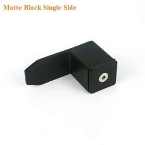 SUS304 Matte Black Shiny Polished Single Double Back To Back Glass L Shaped Pull Handle Sliding Shower Enclosure Cubicle Door