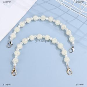 [COD] yixiayun Bag Strap Handbag Handle Belts Purse Handles Beaded Chain Bag Accessories