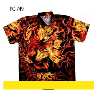 Mr.Junko แท้ ส่งฟรี เสื้อเชิ๊ต ฮาวาย ซาติน-ญี่ปุ่นพิมพ์ลายเต็ม หน้าและหลัง ผ้านุ่มใส่สบาย ผ้าไม่หด สีไม่ตก