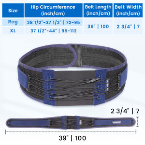 VELPEAU Sacroiliac Si Joint Hip Belt for Men and Women Anti-Slip Lower Back Support for Sciatica Pelvis Lumbar Pain Relief