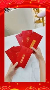 Cudlio Angpau Eksklusif Berkilat Premium Red Packet Gold Embossed Lucky Money Envelope Chinese New Year Festival Wedding Sampul Duit Traditional Prosperity Fortune Auspicious Blessing Gift High Quality Design 压岁红包 DD