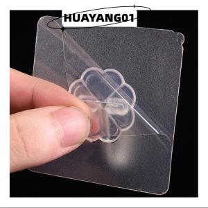 HUAYANG01 [2023 new HOT FASHION] 10PCS Transparent Stainless Steel Strong Self Adhesive Hooks Key Storage Hanger for Kitchen Bathroom Door Wall Multi-Function