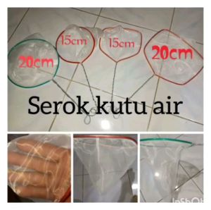 Seser Serok Sairan Serokan Kutu Air Kutir Artemia Kotak dan Bulet 15cm 20cm